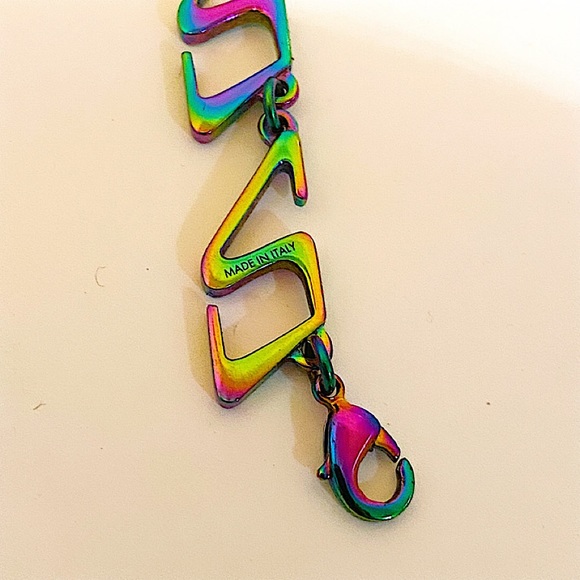 Authentic Vuitton x Virgil Abloh 2024 Rainbow Collier LV Link Necklace - Picture 9 of 10